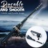 Foldable Fishing Rod 131cm Fish Tackle Set Mini Fish Pole Reel Combo  Outdoor Fishing