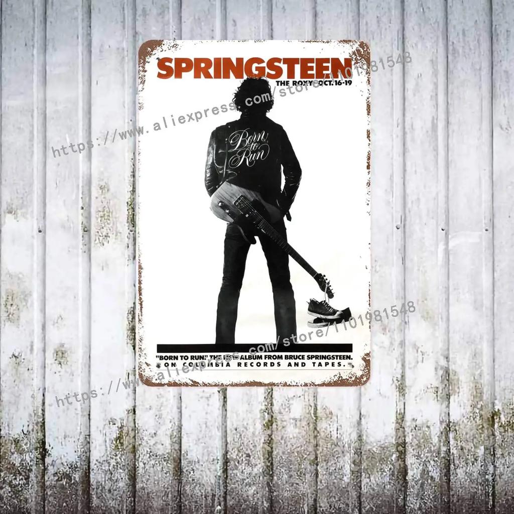 Bruce Springsteen Kapela Dekorácia Plagát Vintage Plechová Tabuľa Kovová Tabuľa Dekoratívna Doska pre Pub Bar Pánska Jaskyňa Klub Nástenná Dekorácia