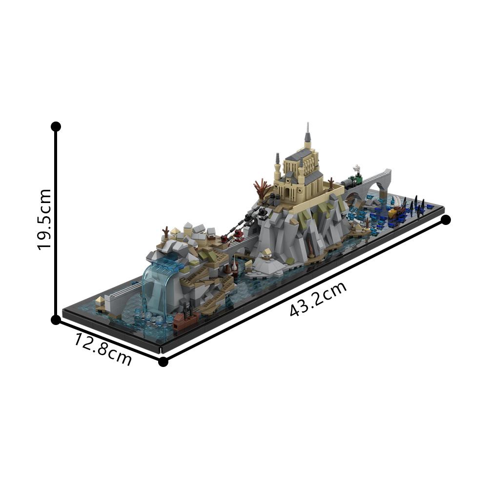 MOC Islands Architecture Building Blocks Model Isolated island on the sea Creative Bricks Assembly Toys Children Birthday Gifts