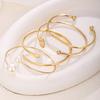 Popular jewelry women stacked open bracelet set Personality created in design Versatile jewelry set