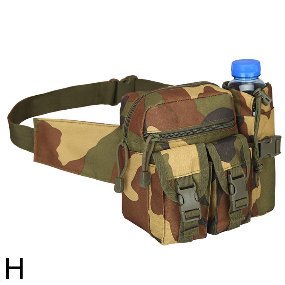 Tactical Waist Bag for Men Waterproof Nylon Chest Bag Hiking Waist Pack with Adjustable Shoulder Strap for Outdoor Camping Sport