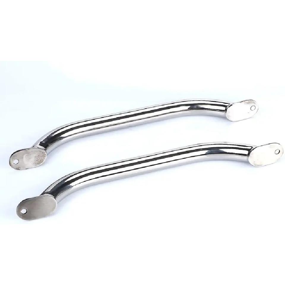 2 Pieces Stainless steel 12'' Boat Polished Boat Marine Grab Handle Handrail boat accessories marine