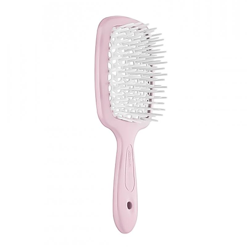 

Щетка для волос розовый с белым SMALL SUPER BRUSH Janeke