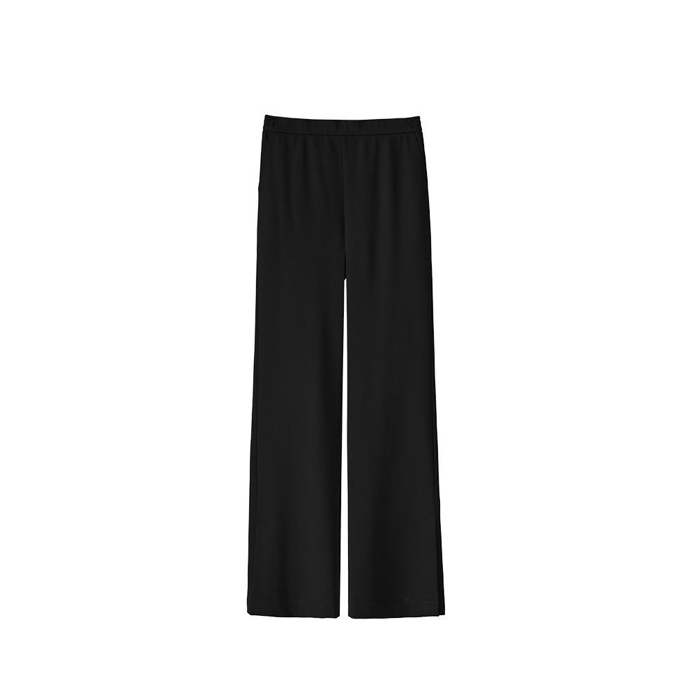 

ABOUTSEA Women s High Waist Slimming Spring Micro Flare Pants with Slit Design Extra Large чёрный