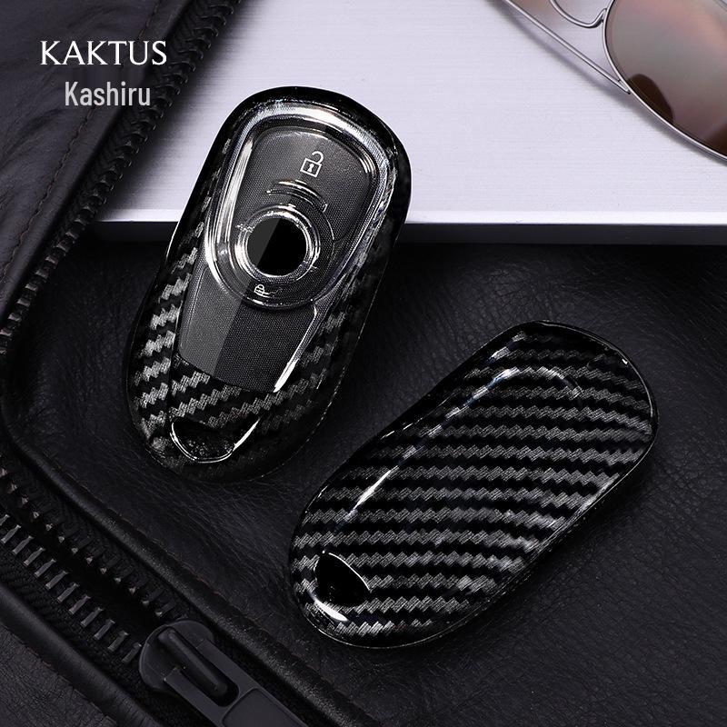 Kashiru Carbon Fiber Pattern Key Case for Buick Regal Encore - Full Wrap Protection