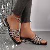 2026 Summer Women Sandals Luxury Bling Rhinestone Sandals Fashion Casual Outdoor Shoes Party Elegant Sexy High Heels Shoes Women