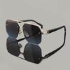 4PCS  New Fashion Big Frame Sunglasses Men Square Metal Sun Glasses Women Retro Sun Glasses Vintage High Quality