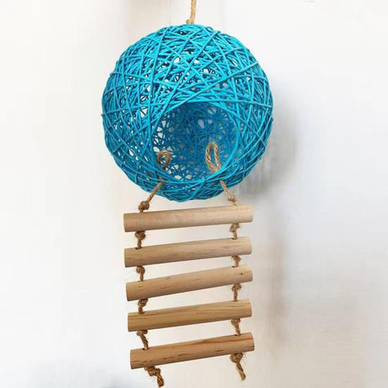 Hamster Nest Comfortable Breathable Squirrel Parrot Hamster Sleeping Bed Rattan Hammock for Pet Cage