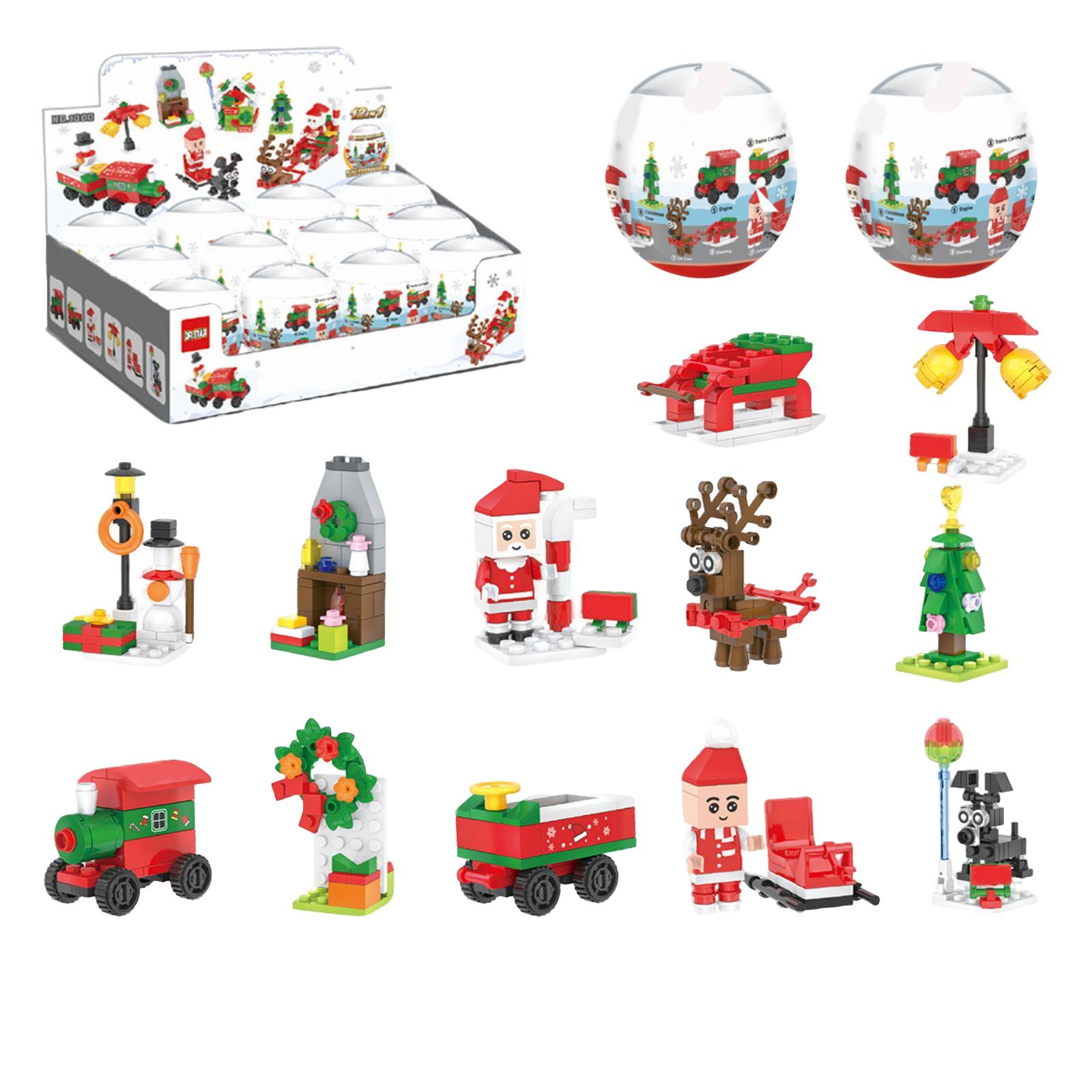 

Рождественский конструктор GashaponToy BlindBox, Сборка яйца из мелких деталей, Подарок для детского сада, Маленький подарок One Size