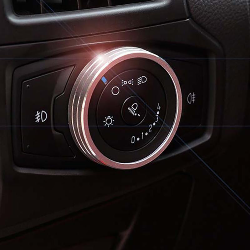 Buton de reglare a farurilor de mașină pentru cadru de decorare pentru Ford Mustang 2015 2016 2017 2018 2019 2020 Accesorii de stil auto