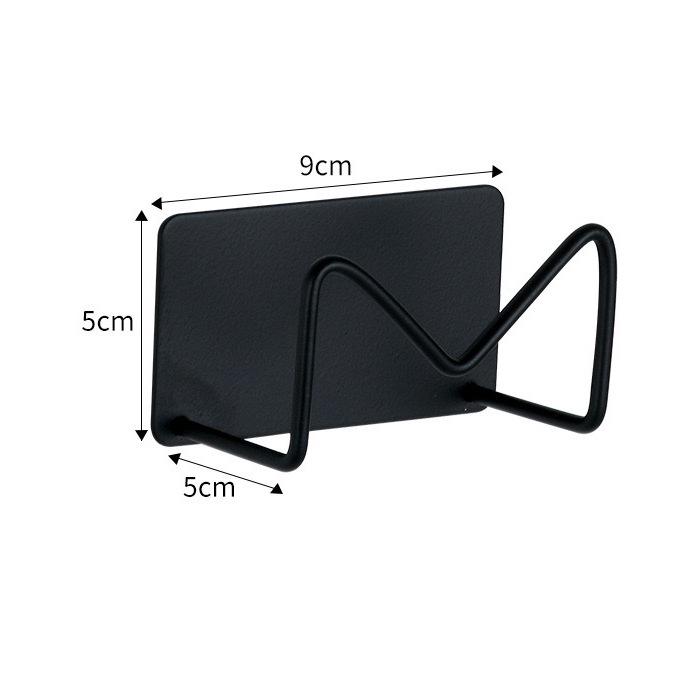 Stainless Steel Sponge & Scouring Pad Holder - Punch-Free Kitchen Draining Rack for Sponge, Spoon, and Shovel Storage