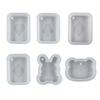 Speelkaarten Epoxyhars Siliconen Mal met Gat Poker Vorm DIY Oorbellen Hangers Sleutelhanger Ambachten Sieraden Gietgereedschap