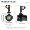 Motorcycle Auxiliary Lights 40W 6000K Spot Light Driving Fog Lamps for BMW R1200GS F800GS F700GS F650 K1600 Universal Fog Lights