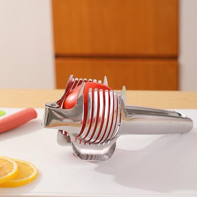 1Pieces Tomato Slicer Lemon Cutter Holder For Slicing, Stainless Steel Onion Slicer Holder For Slicing, Outdoor Tableware
