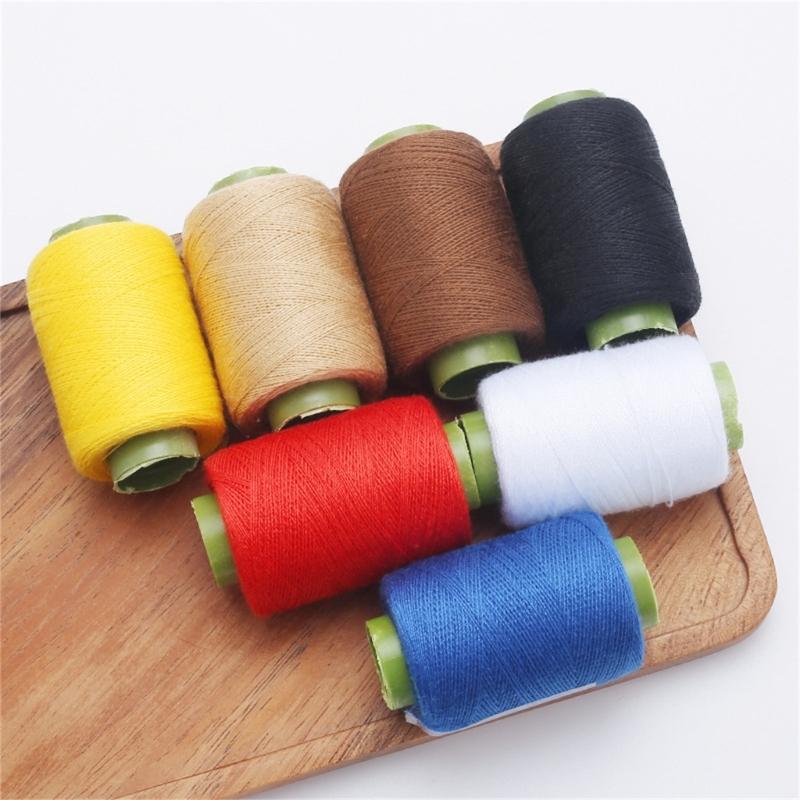 Practical Polyester Thread for Sewing Machines 8 Vibranting Color Heat Resistant Safe Materials
