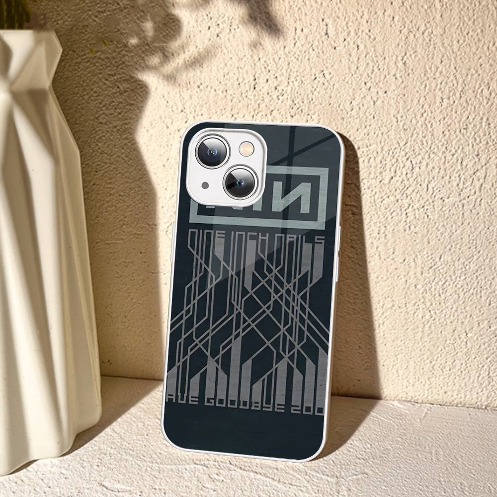 

1 шт. Rock Band Nine I-Inch N-Nails Для IPhone 14 13 12 Mini 11 Pro XS Max X XR 14 Plus Захисне Скляне Покриття iphone X