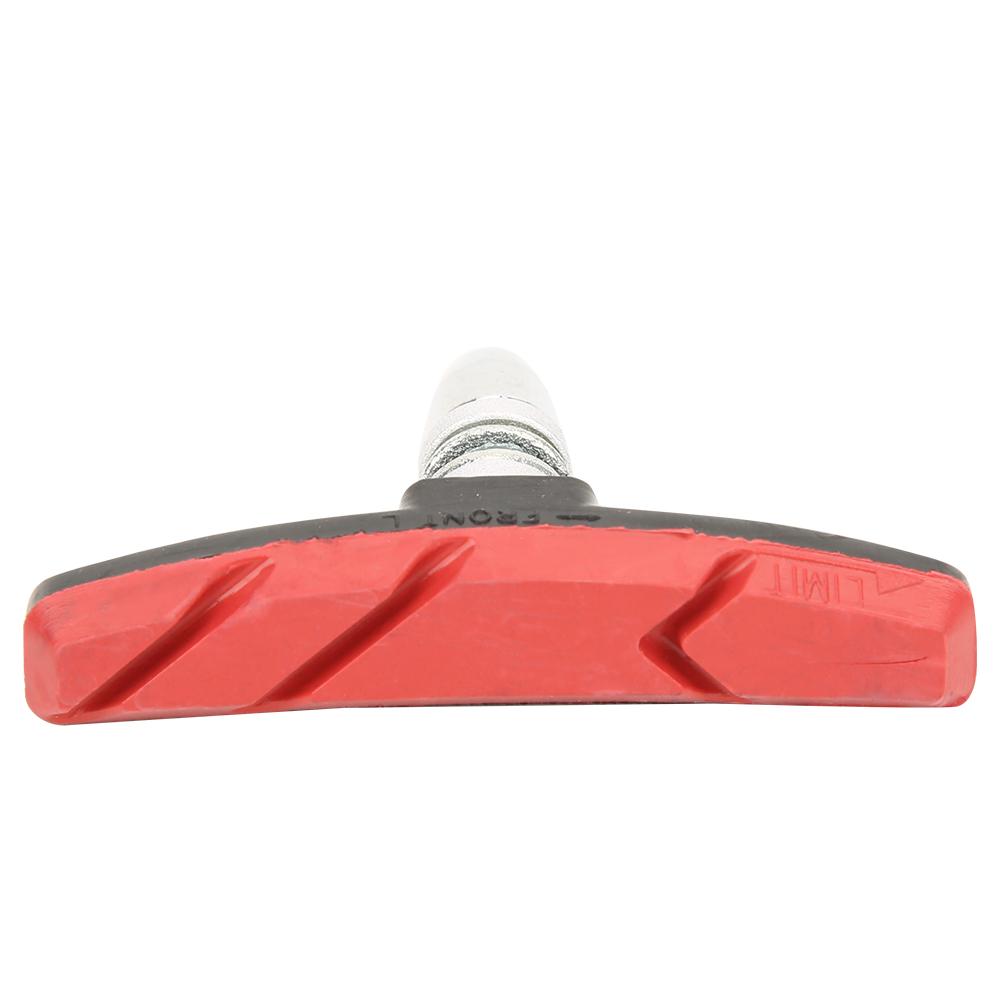 Ett par Blandmaterial Tysta Mountainbike Bromsbelägg Block Skor Cykel CykeltillbehörRöd