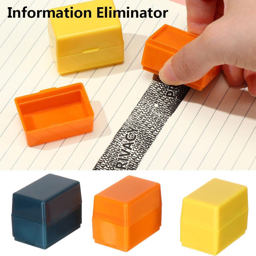 

Tool Messy Code Theft Protect Self-Inking Information Eliminator Confidential Seal Security Stamp жовтий