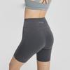 SAUCONY Solid High Waist Sports Shorts Women Shorts Medium-Gray SC1239136-3