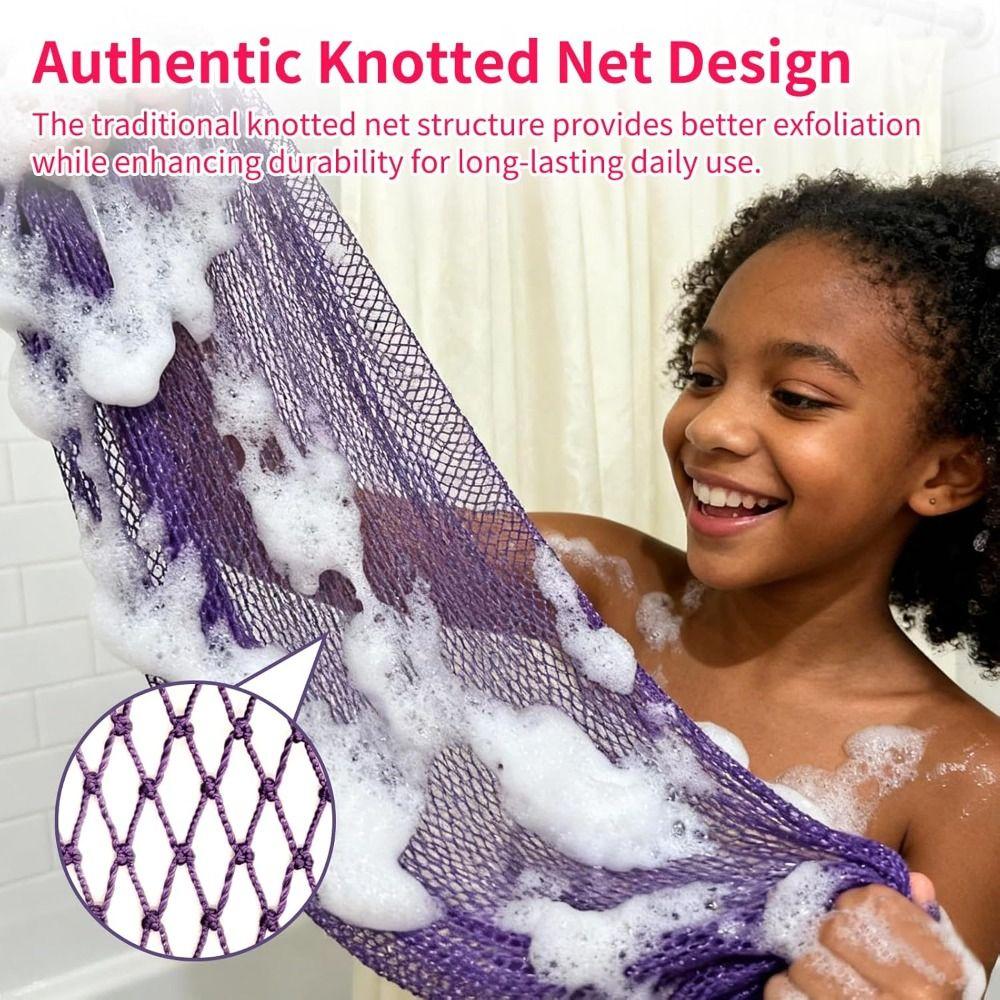 Extra Long African Net Sponge Stretchable Bath Net High Quality Travel Bath Sponge