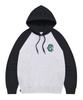 Flag Raglan Hoodie Heather Grey