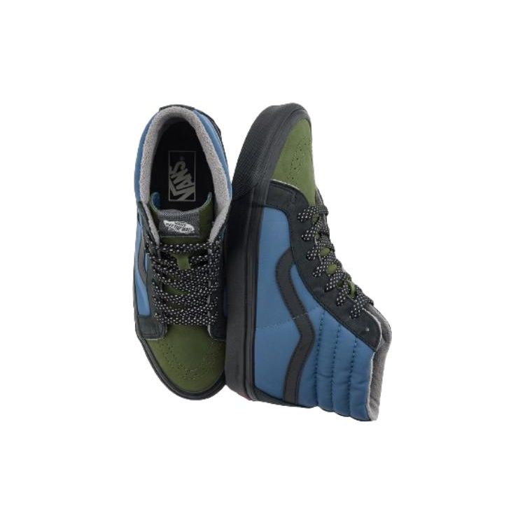 Vans Sk8 Comfortable Simple High-Top Skate Shoes Unisex Sneaker Black Blue VN0A5KXVBLK