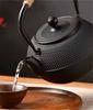 CAST IRON TEA INFUSER BLACK 900ml TEAPOT WITH WARMER AND CUPS GIFT