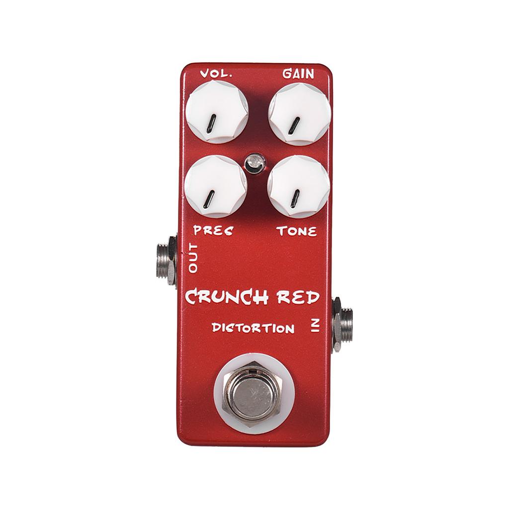 MOSKYAudio CRUNCH RED Distortion Guitar Effect Pedal Full Metal Shell True Bypass