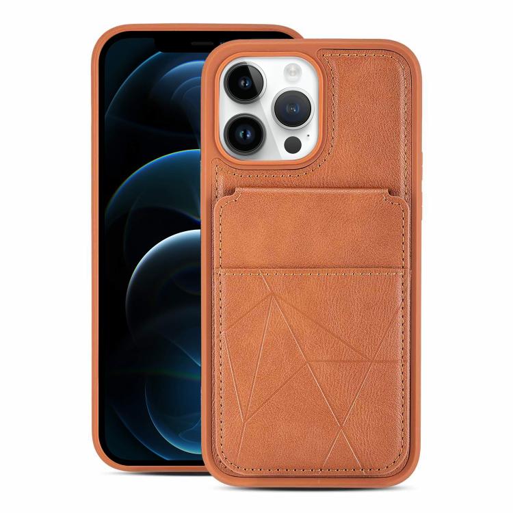 Multifunctional Vertical Flip Card Wallet Holder Vegan Leather Back Phone Case