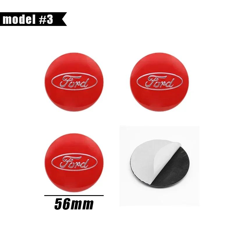 

Car Sticker 2025 Hot 4Pcs 56/60/65mm Car Wheel Center Hub Cap Stickers Emblem Badge Decal For Ford Focus 2 3 Fiesta Ranger Monde