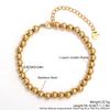 Steel Bead and Pearl Bracelet, 304 Stainless Steel Elastic String Bracelet