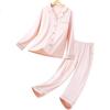 Modal Cotton Soft Autumn New Spring Home Wear Pajamas for Women, Loose-Fitting Plus Size Sleepwear Pants Cardigan Set XL