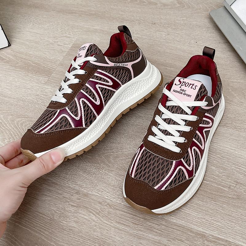 

Fashion 2025 New Breathable Casual Thick Sole Comfortable Sports Trend Fashionable and Personalized Men s Shoes with Height Increase 35 коричневый