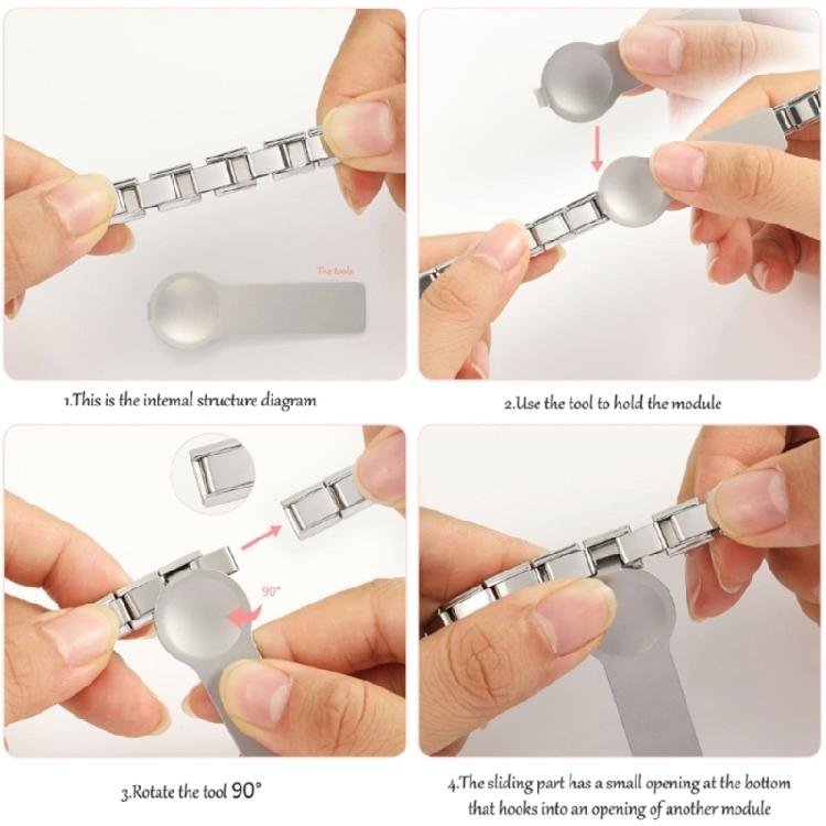 Unique Italian Charm Link Beads Jewelry Finding Jewelry Accessories Stainless Steel Texture Suitable for Bracelet Making
