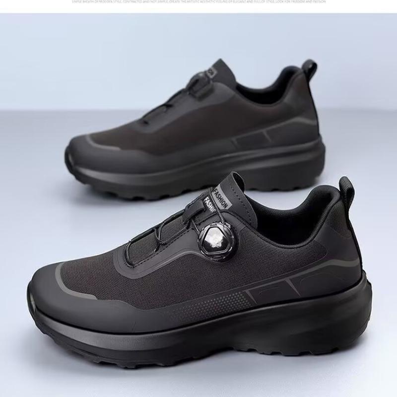 Men's Shoes Spring Thick Soled Rotating Button Sports Men's Mountaineering Dad Shoes Outdoor Soft Soled Sports Shoes