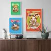 Japanese Anime Cartoon Character Ramen Food Wall Art Prints Funny Noodles Poster Kitchen Art Canvas Painting Pictures Home Decor No Frame