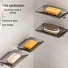 Chahua Space Aluminum Punch-Free Bathroom Soap Dish Organizer
