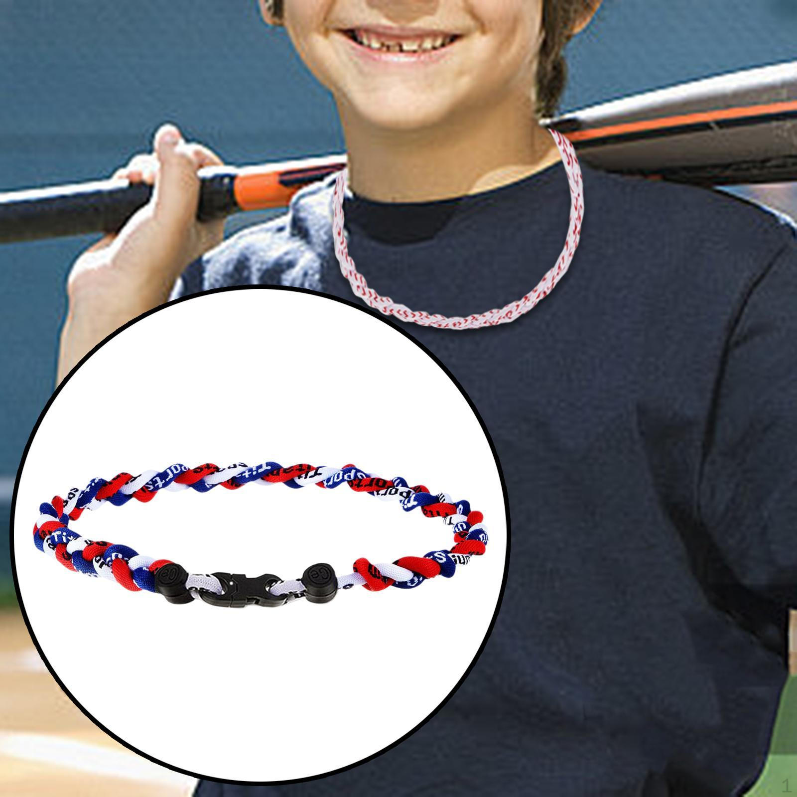 

Бейсбольное ожерелье, подарочный декор, модные повседневные спортсмены, спортивные веревочные украшения для мальчиков Red Blue White