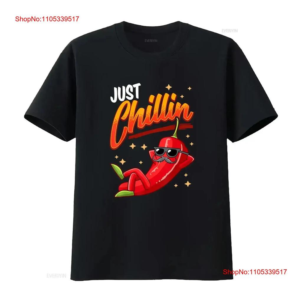 LIMITED Funny Chilli Pepper Just Chillin Sauce Jalapeno Mexican T Shirt vintage Washed Soft gra