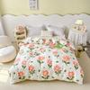 Fresh Flowers Quilt Cover 100% Cotton Zipper Duvet Cover High Quality Skin-friendly Comfortable Bedding for Kids Teens Adults