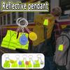 Reflective Design Helmet Shaped Keychain Creative Vest Shape Vest Shaped Keychain  For Men