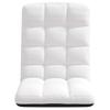 Folding Floor Chair White 71x51x62 cm Fabric