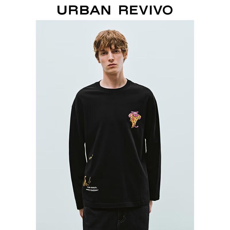 UR Men s Fun Print Cotton Long Sleeve T-Shirt XS