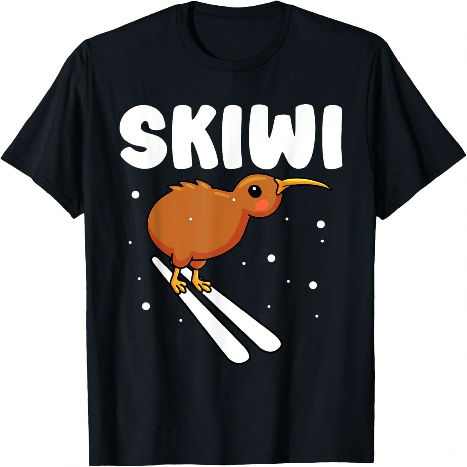 Kiwi Bird On Kiwi Bicycle Kawaii Kiwi T-Shirt S разноцветный