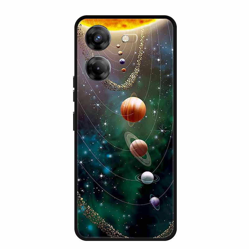 For Tecno Pova 5 Phone Case 6.78" Coque Black Bumper Silicone Soft Back Cover Case For Tecno Pova 5 Case Pova5 Funda Para Capa