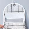 Fabric Hanging Storage Bag for Dormitory Wall Mounted Wall Door Bags Dual-Pocket Side Mesh Organizer Book Magazine Phone Holder