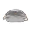 Oval Pu Lightweight Crossbody Bag With Solid Color Design For Everyday Wear
