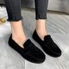 Cotton Shoes Women's New Flat Bottomed Bean Shoes with Velvet Women's Cotton Shoes Butterfly Knot Women's Shoes