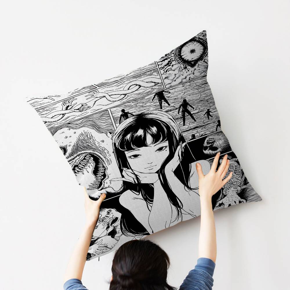 J-Junji Ito T-Tomie Pillow Anime Pillow Sofa Bed Head Pillow Cover Cushion Cover 45x45 Cm Fashion
