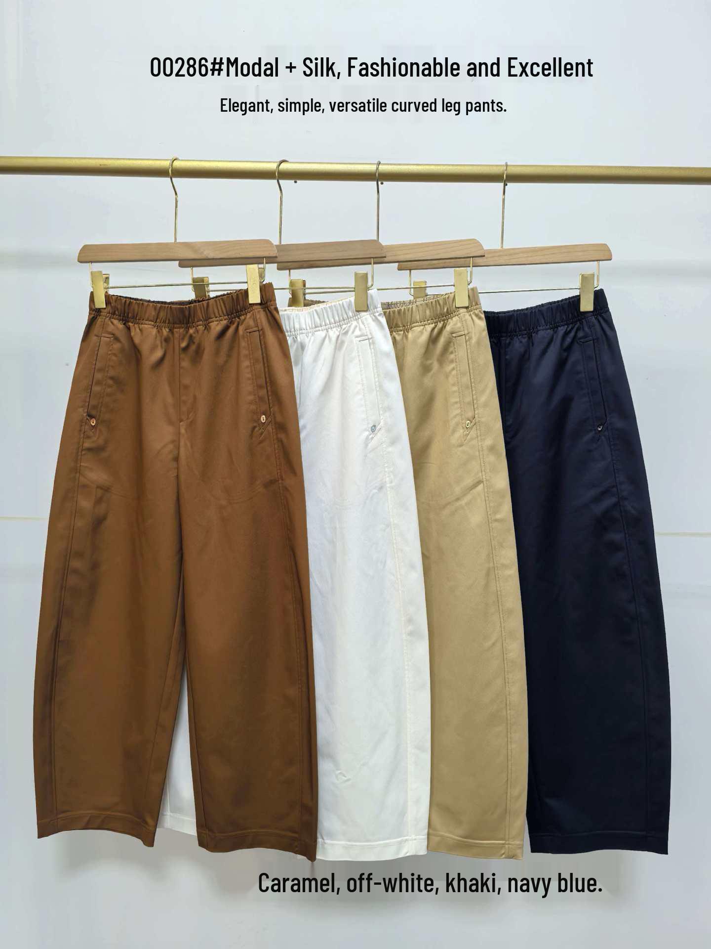 

Spring 2026 Slim Fit High Waist Cropped Banana Pants - Versatile and Casual Yamamoto Design S